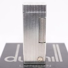 Dunhill Lighter Silver Stripe Pattern-ultrasonically Cleaned_working