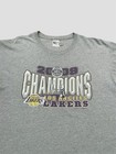 Los Angeles Lakers 2009 Nba Champions Gray Vintage T Shirt Size Large