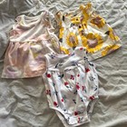 Baby Girl Clothes Bundle Lot 3m Carters Cat   Jack Dresses Romper Neutral Floral
