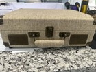 Victrola Record Player Vintage 3-speed Bluetooth Suitcase - Brown -   For Parts 