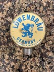 Vintage Lowenbrau Germany Beer Ball Knob Tap Handle - 1930s Tin Can - New York
