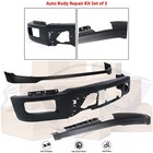 Front Bumper Face Bar Primed Steel   Lower Valance Kit For 2024-2025 Ford F-150