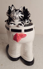 Vintage Cats In Pants Kliban Figures Jar Sigma Tastesetter Three Cats