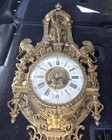 Antique French Massive Bronze Cartel Wall Clock 19th Century Great Condition 35 