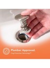 Sinkshroom Revolutionary Bathroom Sink Drain Protector Hair Catcher  Strainer 