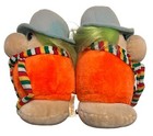 Vintage Russ Berrie Blumps Plush 9    Orange Korea W scarf 1980   s Lot Of 2