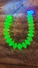 African Trade Beads Vintage Old Glass Czech Bohemian Yellow Vasiline Glass