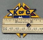Vtg 2 5    Embroidered Knights Of Columbus Emblem Of The Order Cut To Shape Patch