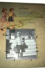 Vintage 1940s School Days Scrapbook Album W  Original B w Photo     Retro Children