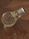 Vintage Mid Century Pop Art Lucite Light Bulb Paperweight Desk Sculpture Retro