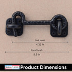 Sliding Barn Door Cast Iron Hook Latch Lock Texture Vintage Country Rustic De   