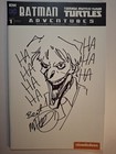 Batman   Tmnt Blank Variant Signed   Sketch By Pop Mhan - Original Art - Joker