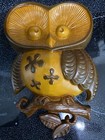 Sexton Vintage Metal Owls Pair Wall Hangings 1970 Usa 