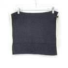Ivivva Girls One Size Os Dream Embracer Neck Scarf Knit Reversible Black Gray