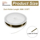 26 Gauge Copper Wire For Jewelry Making Tarnish Resistant Bead Wire Bronze