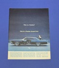 1963 Pontiac Grand Prix Ad 389 Tri-power 421 Ho Vintage Magazine Advertisement
