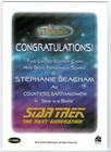 The Women Of Star Trek 50th Anniversary Stephanie Beacham Countess Bar Autograph