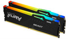 Kingston Fury Beast 64gb  2x32gb  6000mt s Ddr5 Cl36 Rgb Desktop Memory Kit Of 2
