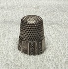 Beautiful Antique Simons Bros Sterling Silver Engraved Thimble Size 10
