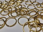 Brass Plated lt Gold  1 Inch 24mm  Round Split Ring Metal Key Rings Key Holders