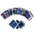 Assorted Men s Handkerchief Plaid 100  Cotton Handkerchiefs Soft Hankies
