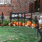10 Pack Halloween Fence Yard Outdoor Decorations  Spider