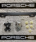 Porsche Matte Black License Frames Car Aluminum Plate Frame Holder Front   Rear