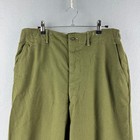 Vintage Military Pants Mens Medium 32x29 Olive Green Wool M-51 50s Korean War