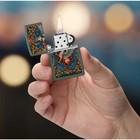 Zippo 47261  Gryphon Design  Green Matte Finish Lighter  New