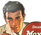 Original Drink Moxie Soda Never Sticky Sweet Advertising Cut-out Sign 9 5 X 12 5