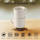  Ceramic Coffee Mugs Set Of 4  12 Oz White Coffee Mug With Handle Microwave 