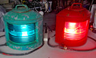 Perko Antique - Ships Navigation Running Lights - Starboard   Port - Electrified