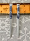 Ceramic Reusable Blue And White Porcelain Chopsticks Gift Box Set