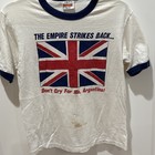 Falklands War British Rare Vintage Propaganda Ringer T-shirt Med Empire Strikes
