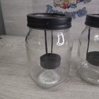 Mason Jar Tea Light Candle Holder Wedding Centerpiece Decoration Set Of 3 Used