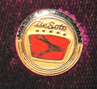 Desoto Co  Salesman Employee Award Forward Look Emblem 10k Tie lapel Pin Dodge