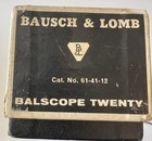 Vintage Bausch   Lomb Balscope Twenty 20x Telescope Cat 61-41-12 Boxed Usa