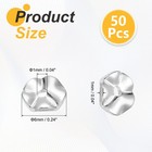 6mm 50 Pcs Silver Spacer Disc Beads