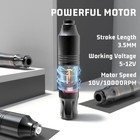 Wireless Tattoo Machine Kit Complete Rotary Pen 1200mah Power With Ink Needles