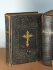 Lot Of 4 Antique Christian Books Psalmbok Swedish Psalm Book Religious Leather 