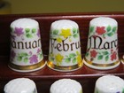 Finsbury England Bone China Thimbles Collection - Days Of The Month Set