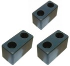 3 Pack Loading Dock Bumpers 6 In Rubber Boat Warehouse Trailer Truck Bolt On New