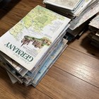 Massive Lot National Geographic Maps - 300  Many Duplicates - 1950-2000