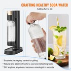 Sparkling Water Maker Soda Maker Carbonator Machine 1 Pet Bottle Black