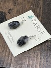 Barse Faceted Earrings- Zebra Quartz-sterling Silver- Nwt