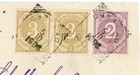 Netherlands Antilles Sc 14 x2  15  16 pair -curacao-5 10 1903-to Usa-new York N 