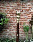 Vintage Lot Of 3 Design Walking Cane Wooden Walking Stick Brass Handle Knob Gift