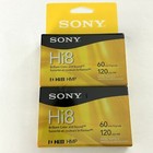 Sony Hi8 120 Min Digital8 60 Min Hmp 2 Pack Camcorder Cassette Tapes New Sealed