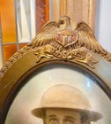 Wwi Infantry Soldier - Framed Convex Glass Unidentified Original