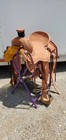 Western Leather Horse Barrel Racing Roping Ranch Saddle Full Tack Set All Size 